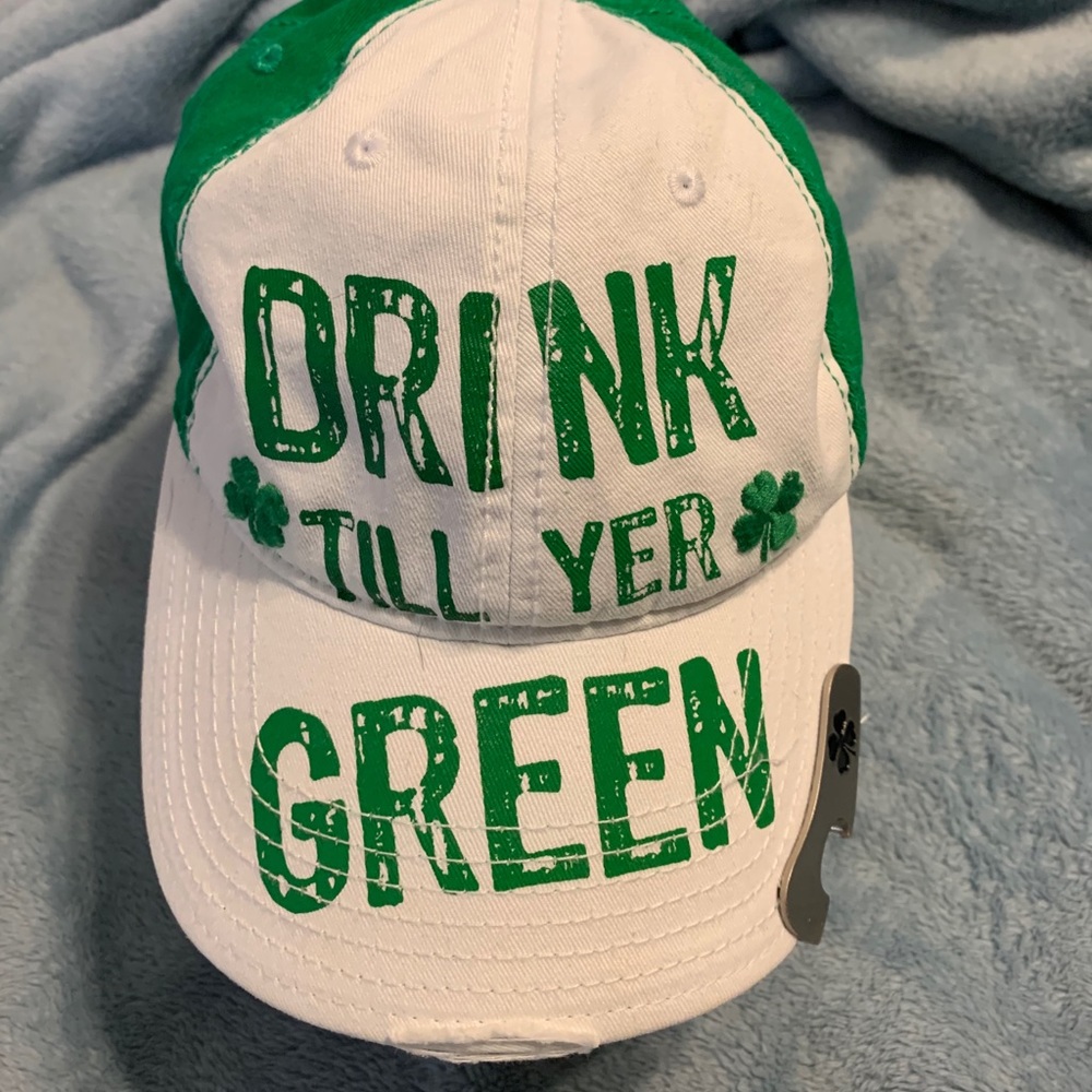St. Patrick’s day hat with bottle opener!